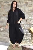 Ida Embroidered Smock Blouse Black /17=